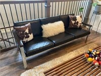 Vintage MCM Samsonite Retro Vinyl/Chrome Sofa