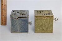 2 Heckman Pottery Music Boxes