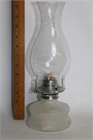 Satin Glass Oil Lamp