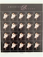 USPS American Ballet Sheet of Twenty 32 Cent Stamp