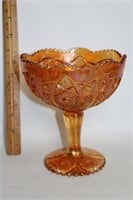 Imperial Carnival Glass Compote