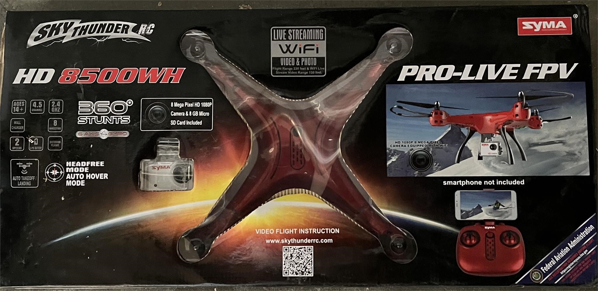 Sky Thunder HD8500WH remote controlled drone with