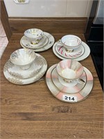 Cup, Saucer, and Plate 12 Piece