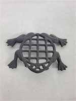 Cast iron frog trivet