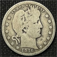 1916-D Barber Quarter