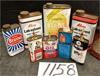 Lot of Metal Advertising Cans