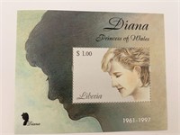 Liberia Diana Princess of Wales commemorative stam