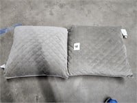 Pillow decorative grey 2 pack