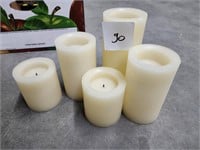 Electronic candles set of 5