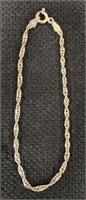 925 Sterling Silver Bracelet-7"-Twisted Design