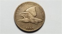 1857 Flying Eagel Cent Penny High Grade