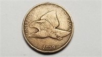 1858 Flying Eagle Cent Penny High Grade