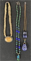 Necklace Lot-Beaded-3-pc
