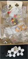 Vtg Earring Lot-Clips Ons/Some Post-20+ pair