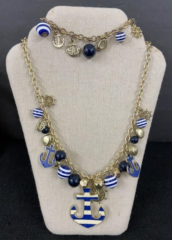 Chunky Nautical Necklace & Bracelet Set