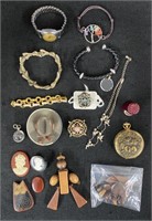 Costume Jewelry Lot-Bracelets/Brooches/Pendants