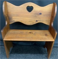 Small Wooden Youth or Decorative Bench