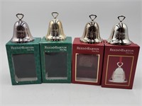 4 Reed & Barton Silverplate Bell Ornaments '05-'08