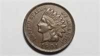 1901 Indian Head Cent Penny High Grade