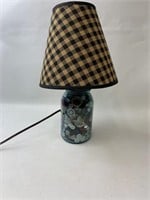 Ball Jar Button Lamp