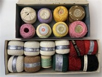 thread Lot Darning crochet Cloth