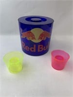 Red Bull Ice Bucket Wth Cups For Jeager Bombs