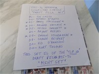 9 1995-96 UD Collectors Choice Draft Pick Set
