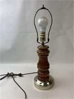 Wooden Lamp 19" Tall