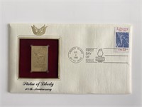 Statue of Liberty: 100th Anniversary Gold Stamp Re