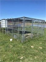 10ft X 10ft chain-link kennel (6 feet tall).