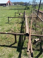 miscellaneous steel pipes and metal. Pipes are 1