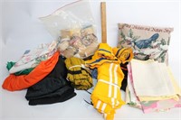 Lot of Fabric & Sewing Notions