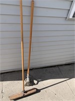 Manual Lawn Edger And Push Broom