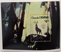 Grenada 1980 Bambi Souvenir Stamp Sheet