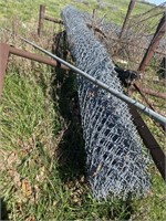 (5) roles of chain-link fence. 12 foot, and 9ft.