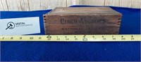 Cinch Anchors National Lead Co New York Wooden Box