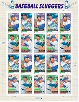 Baseball Sluggers Stamps