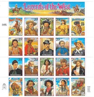 Legends of the West Stamps