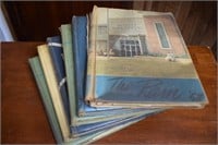 Stack of Old Bastrop Yearbooks - early 60's