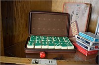 Vintage Dominoe Set, Cards, Dice