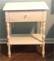 White Bedside Nightstand Table 24 x 16 x 29h