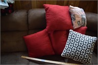 Red and Black Throw Pillows