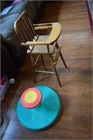 Children's Spin Toy and High Chair