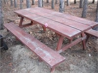 6 Foot Wood Picnic Table