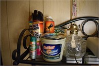 Oil Lamp, Bug Spray, Cutter Candle