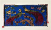 Vintage bird tapestry 38x19