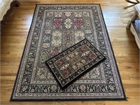 Matching area rug & mat 86 x 62