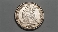 1876 CC Seated Liberty Dime Uncirculated Very Rare