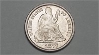 1877 Seated Liberty Dime Uncirculated