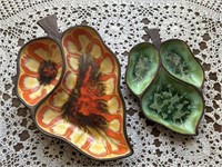 vintage treasure craft hors d'oeuvre dishes